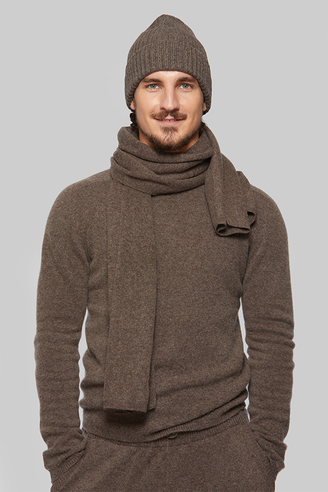 Шапка из смеси шерсти и кашемира Шапка из смеси шерсти и кашемира