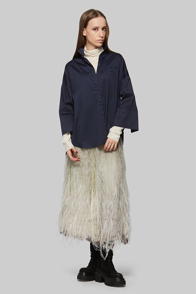 Юбка с перьями