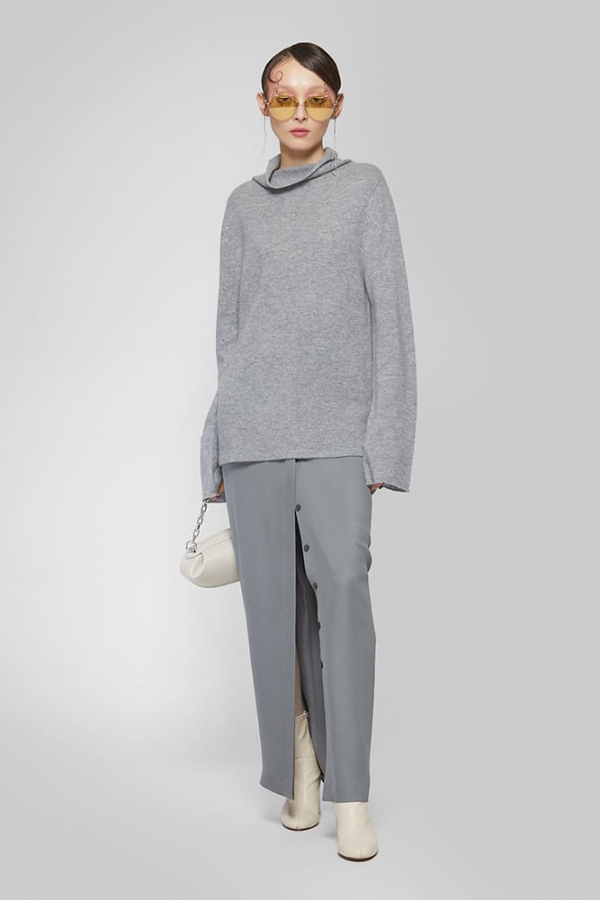 Юбка на пуговицах из шелка