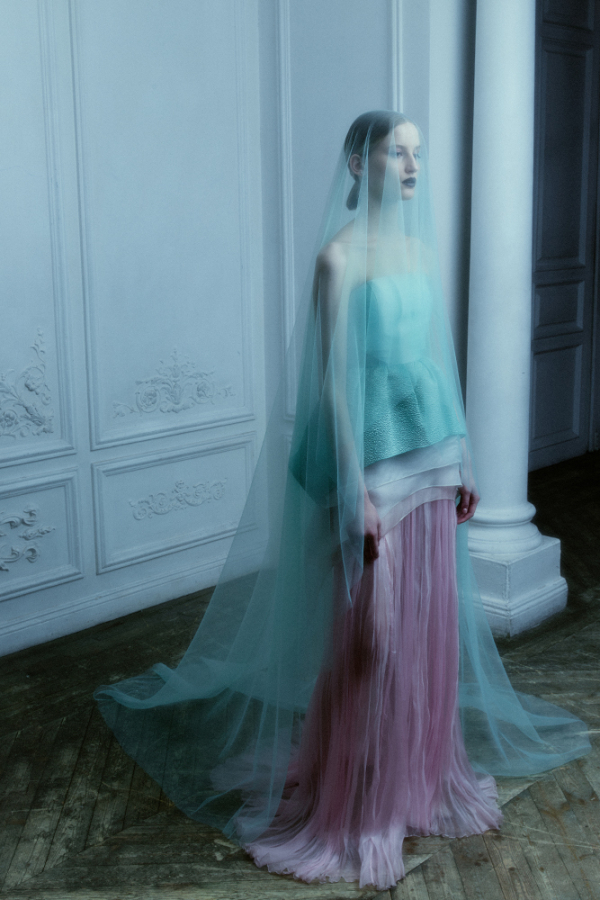 Корсет с юбкой гофре от