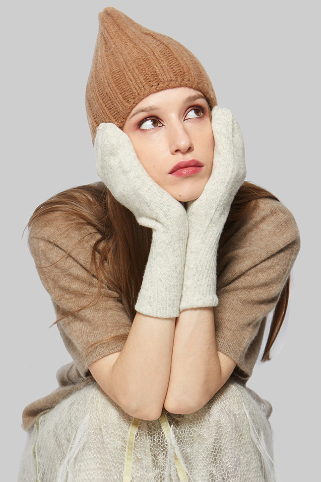 Варежки из кашемира