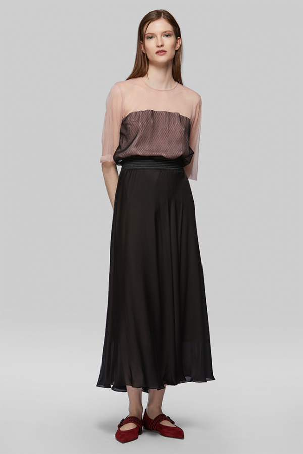 Блуза с сеткой