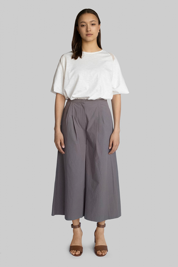 Широкие брюки из хлопка 