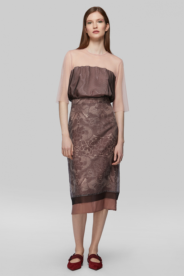 Юбка лиловая