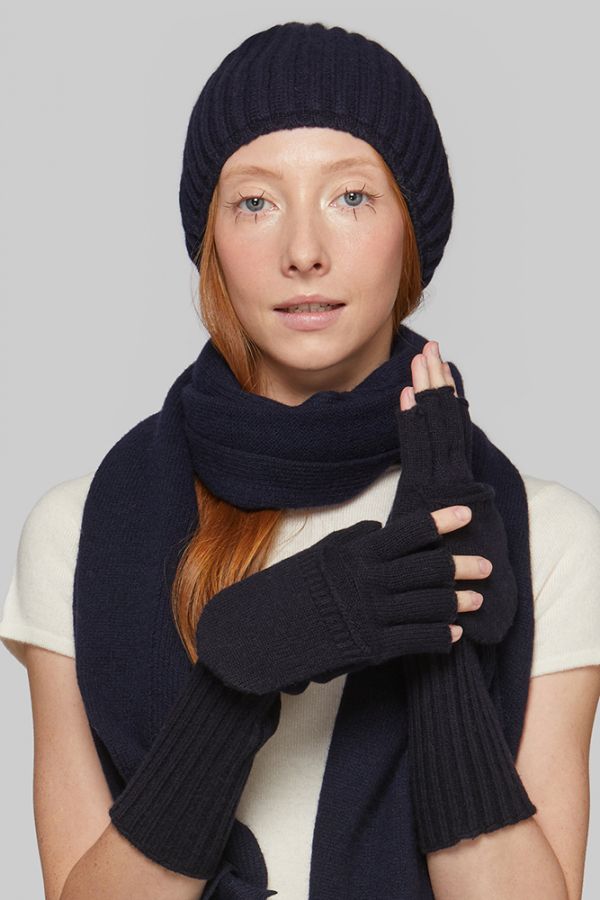 Варежки-перчатки из кашемира