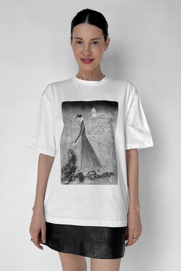 Футболка белая с Анной Ахматовой