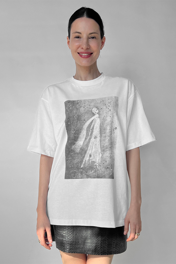 Футболка белая  с Анной Павловой