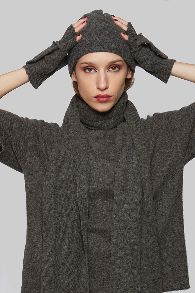 Варежки-перчатки из кашемира Варежки-перчатки из кашемира