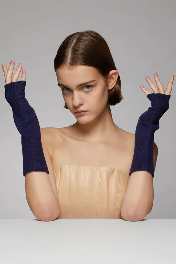 Митенки из смеси шерсти и кашемира