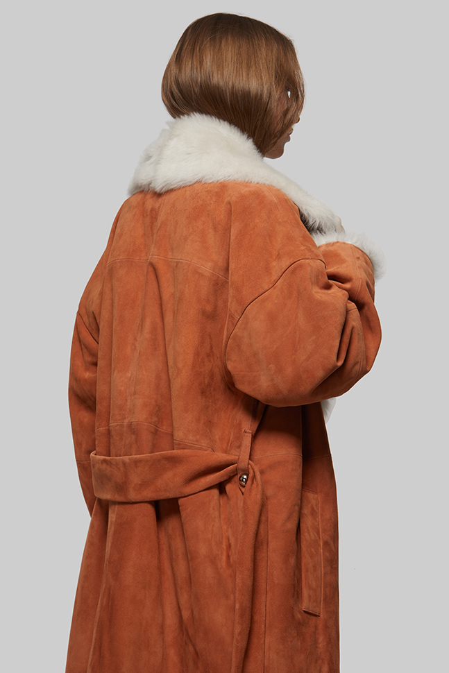 Длинная дубленка Длинная дубленка