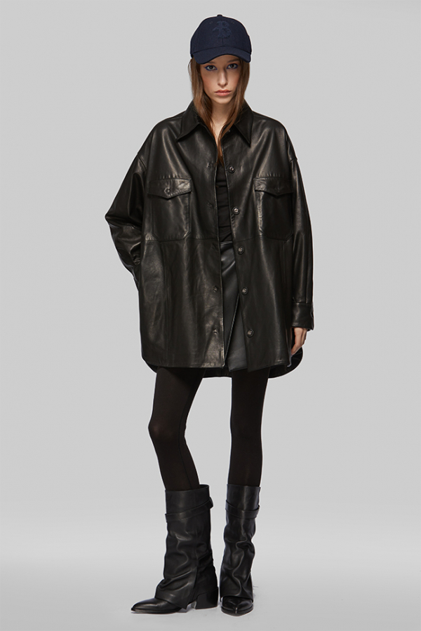 Рубашка из кожи